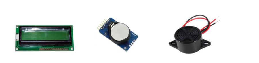 LCD, RTC and Buzzer Components